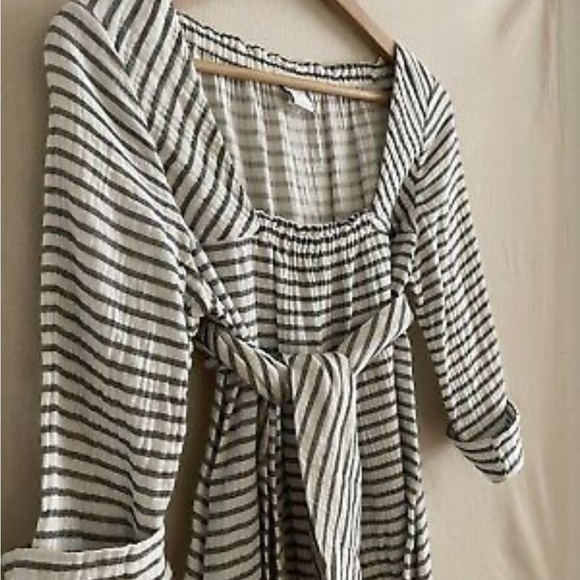 Malia mills  Kalola striped tunic swim coverup beach dress 2 - Picture 2 of 7